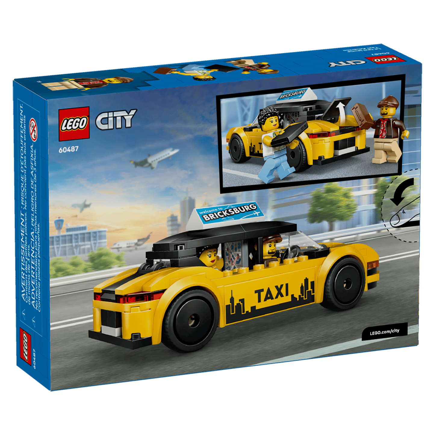 LEGO® City Yellow Taxi Building Set 60487