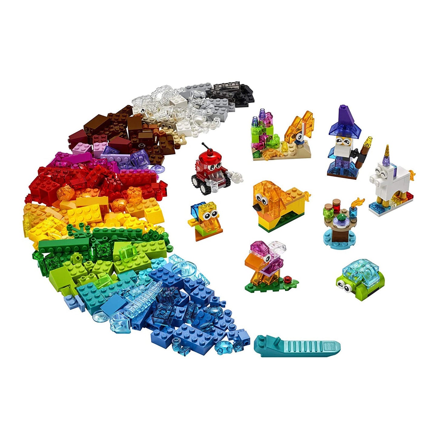 LEGO® Classic Transparent Bricks Building Set 11013