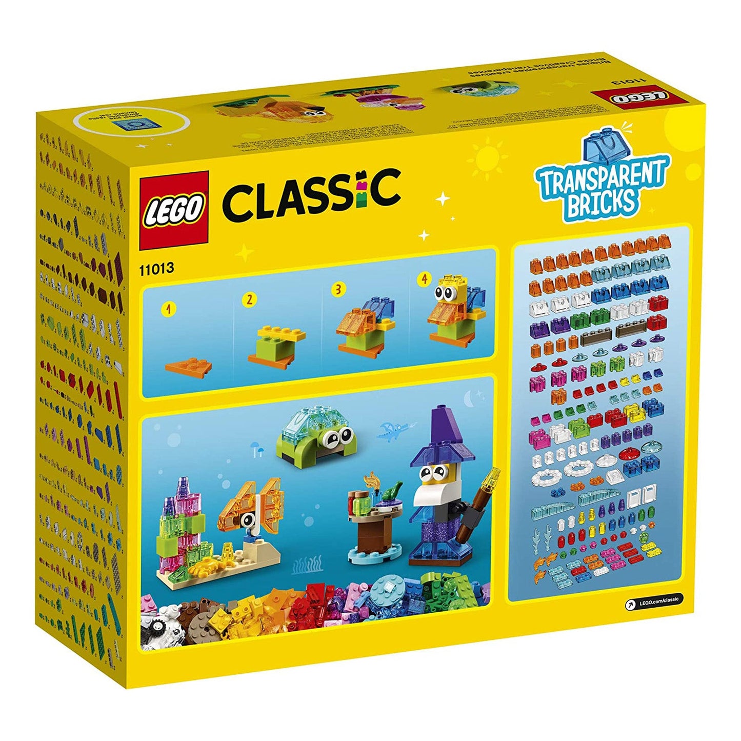 LEGO® Classic Transparent Bricks Building Set 11013