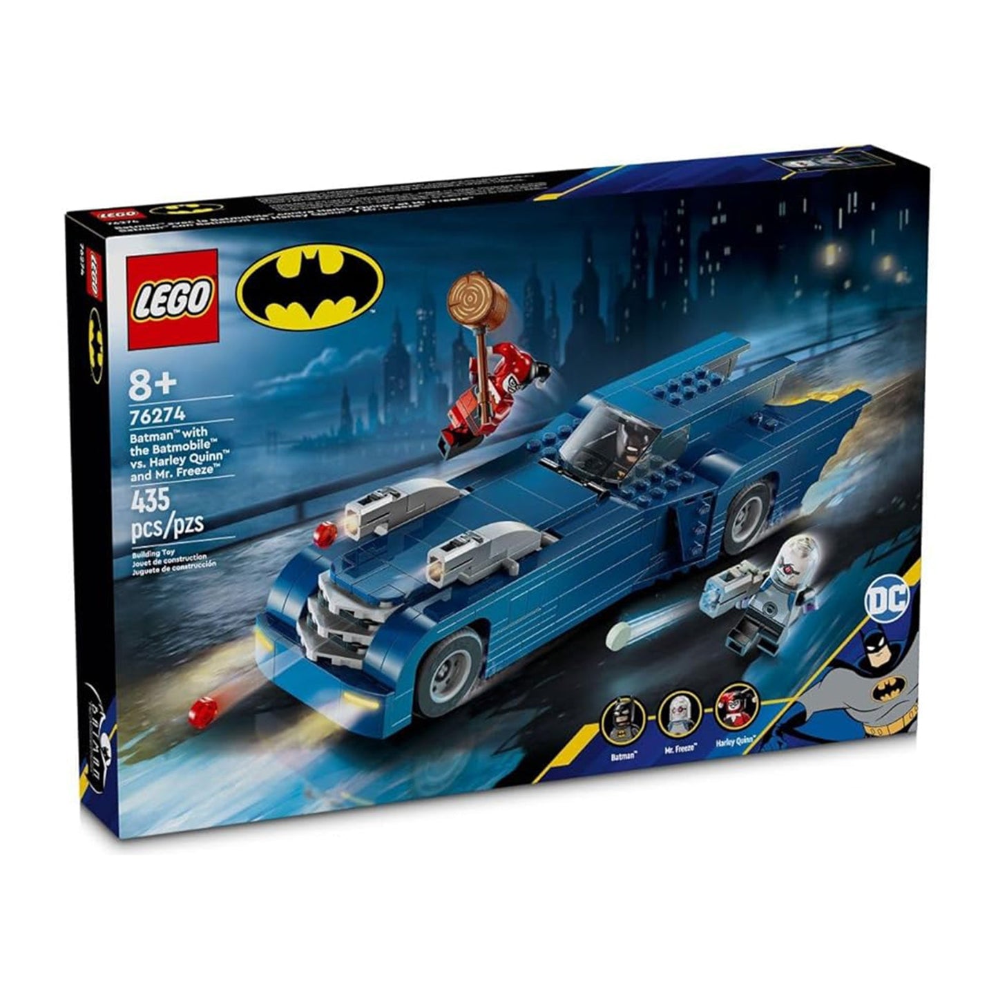 LEGO® DC Batman With The Batmobile VS Harley Quinn And Mr Freeze Building Set 76274