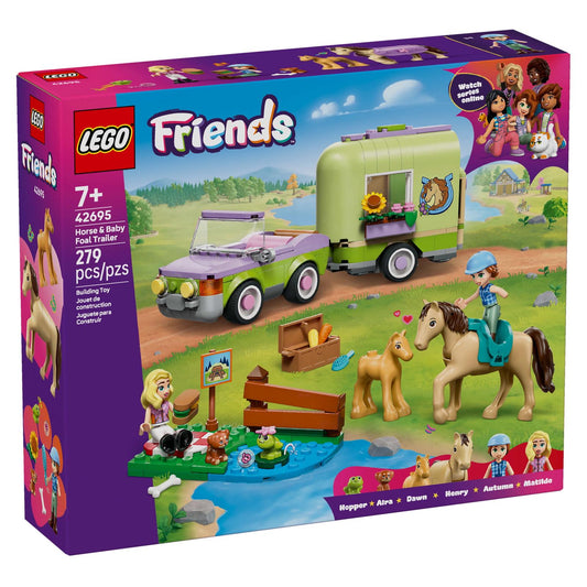 LEGO® Friends Horse And Baby Foal Trailer Building Set 42695