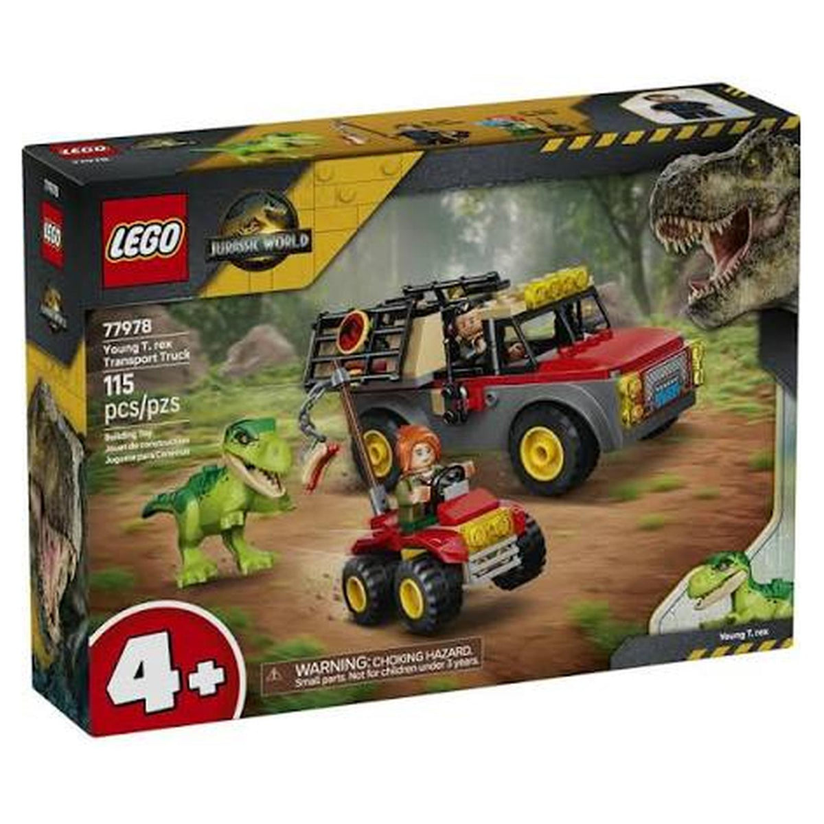 LEGO® Jurrasic World Young T Rex Transport Truck Building Set 77978