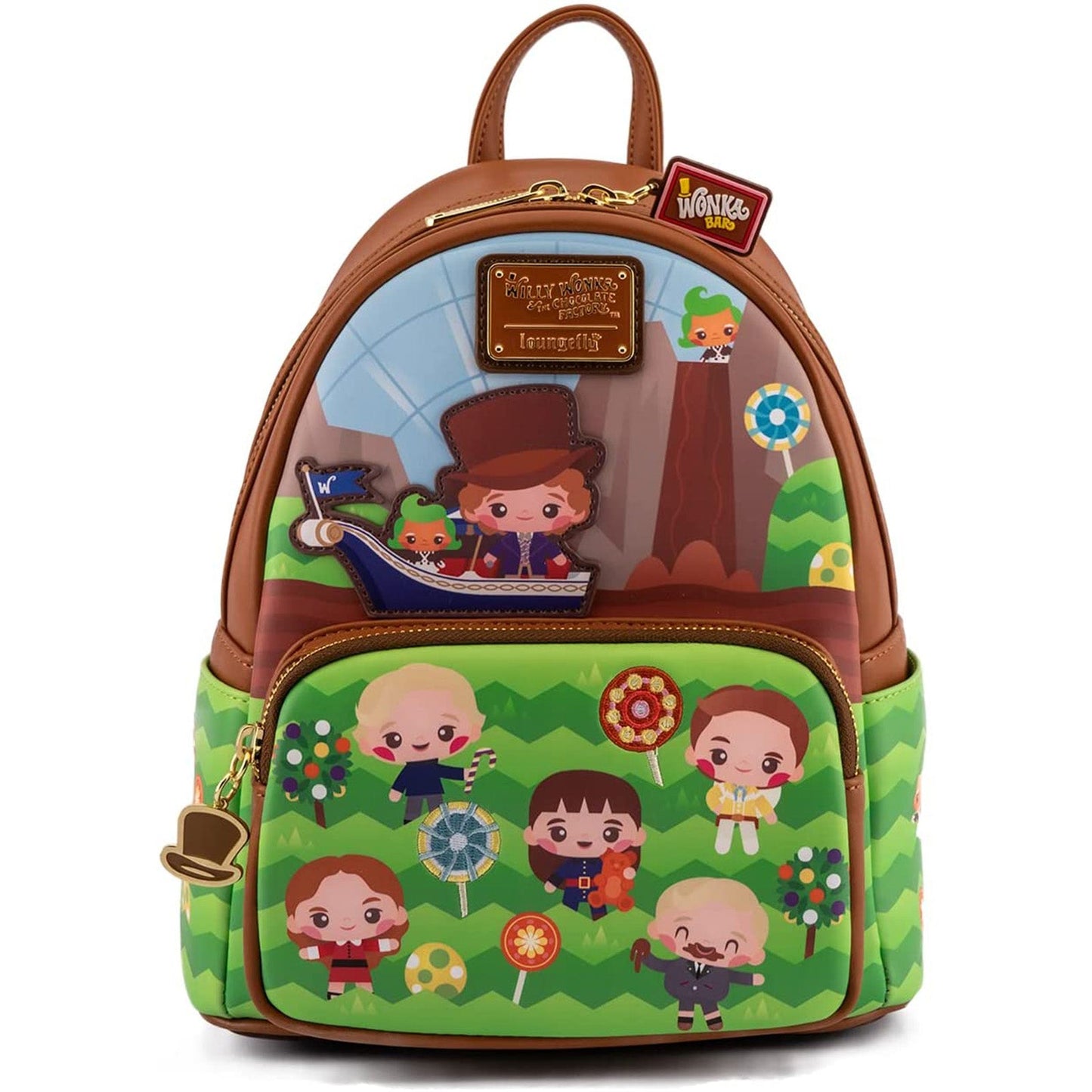 Loungefly Charlie And The Chocolate Factory 50th Anniversary Mini Backpack