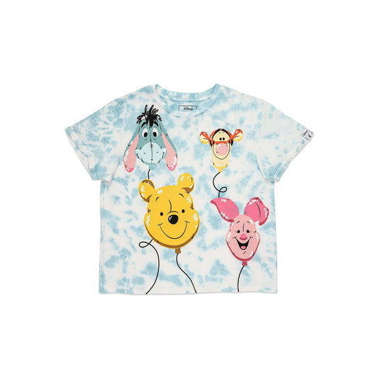 Loungefly Disney Pooh And Friends Balloons Crop Tee Shirt