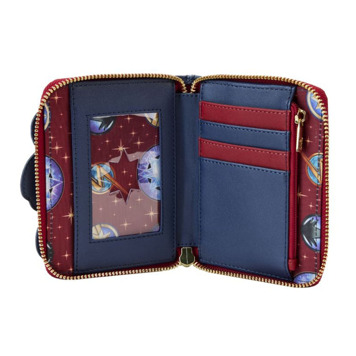 Loungefly Marvel The Marvels Group Zip Around Wallet