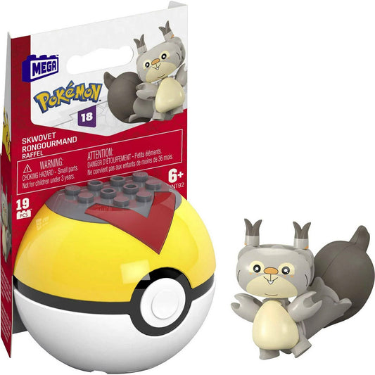 MEGA Pokemon Generations Skwovet Level Ball Building Set