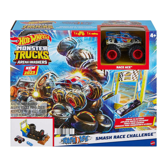 Mattel Hot Wheels Monster Trucks Arena Smashers Smash Race Challenge Set