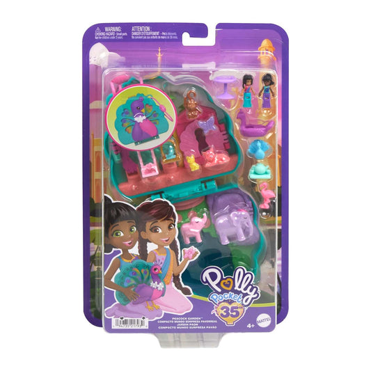 Mattel Polly Pocket Peacock Garden Playset