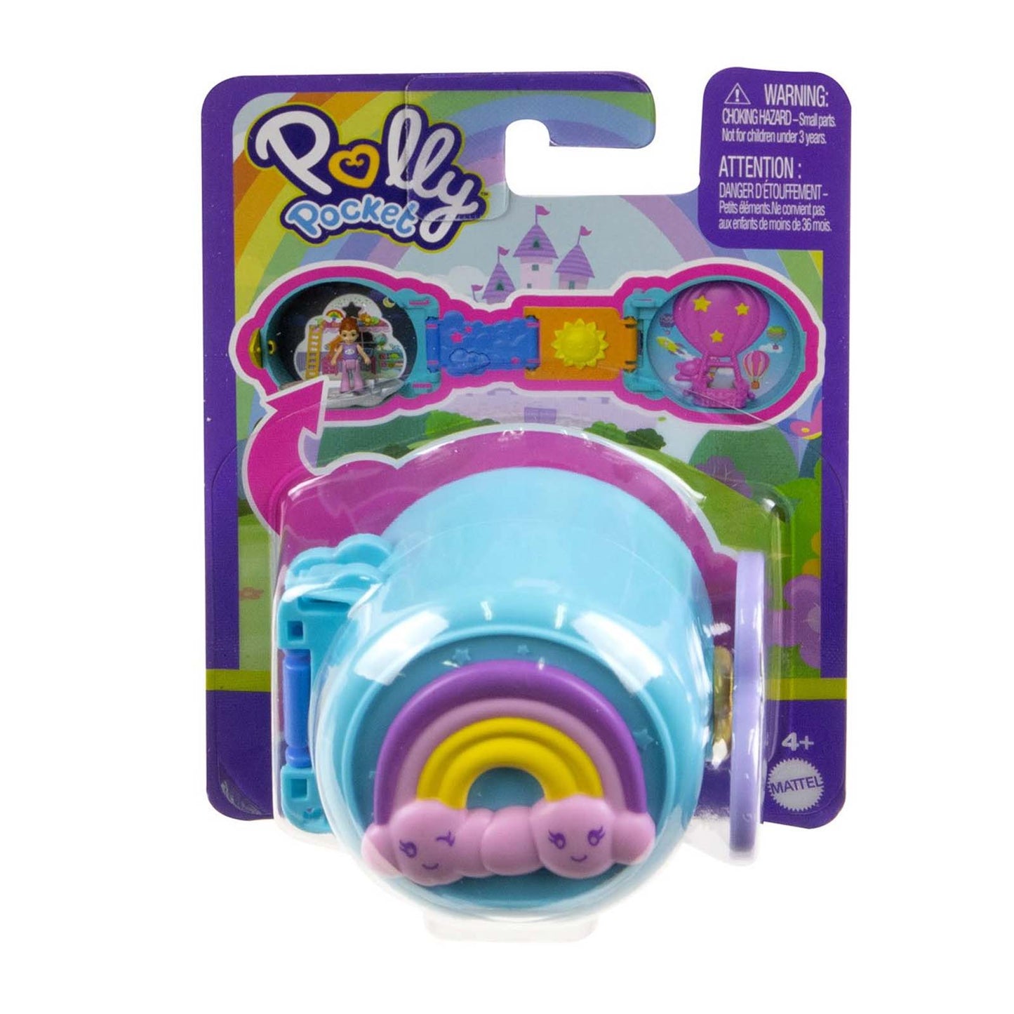 Mattel Polly Pocket Rainbow Compact Playset