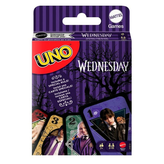 Mattel Wednesday Uno Card Game