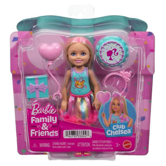 Mattel Barbie Family And Friends Club Chelsea Birthday Doll