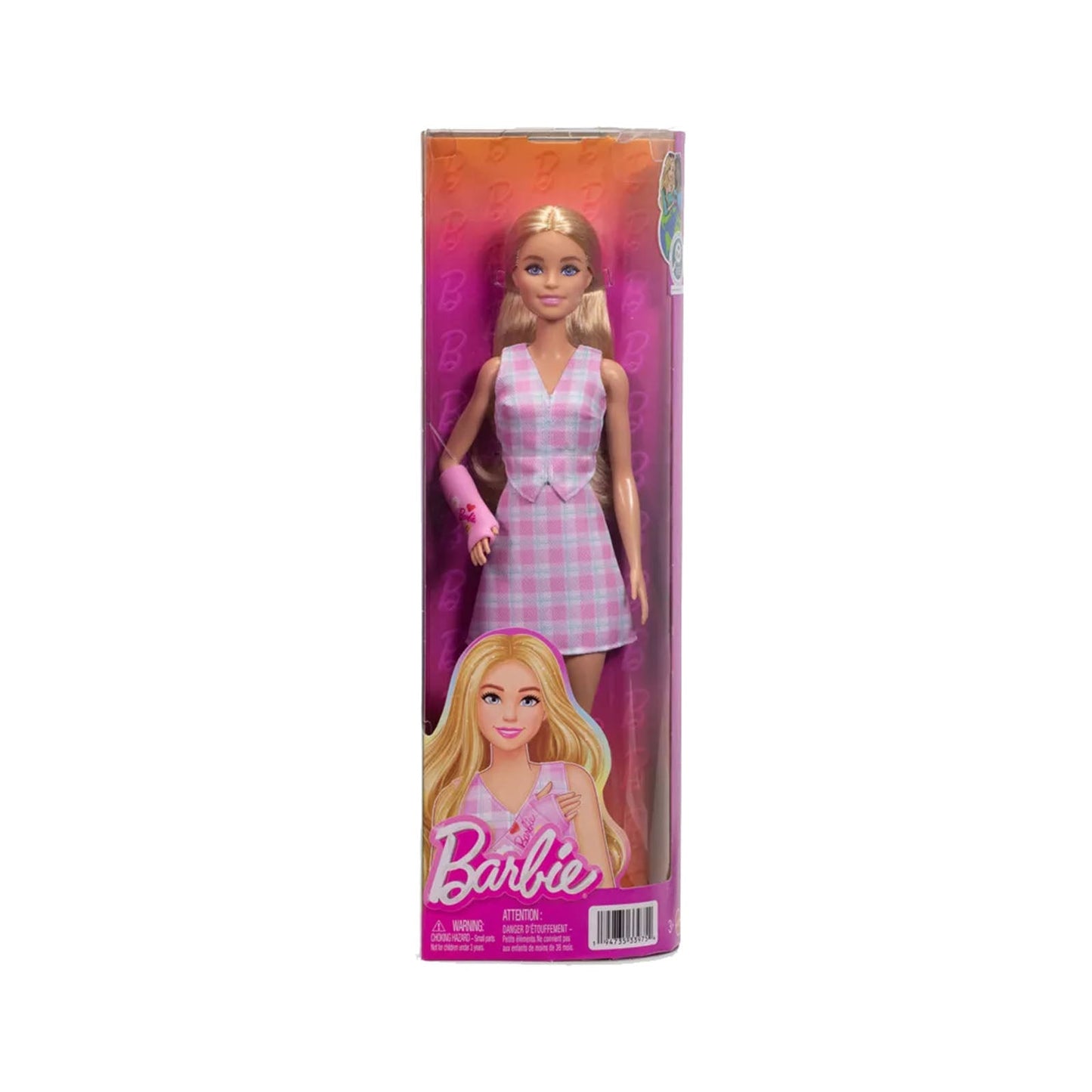 Mattel Barbie Fashionistas Blonde With Pink Cast Doll