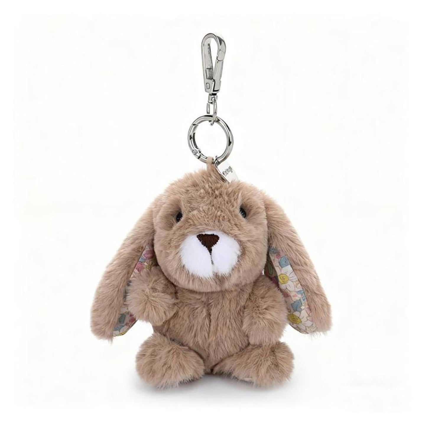 McHugs Brown Long Eared Rabbit Bag Charm 4 Inch Plush Bag Charm