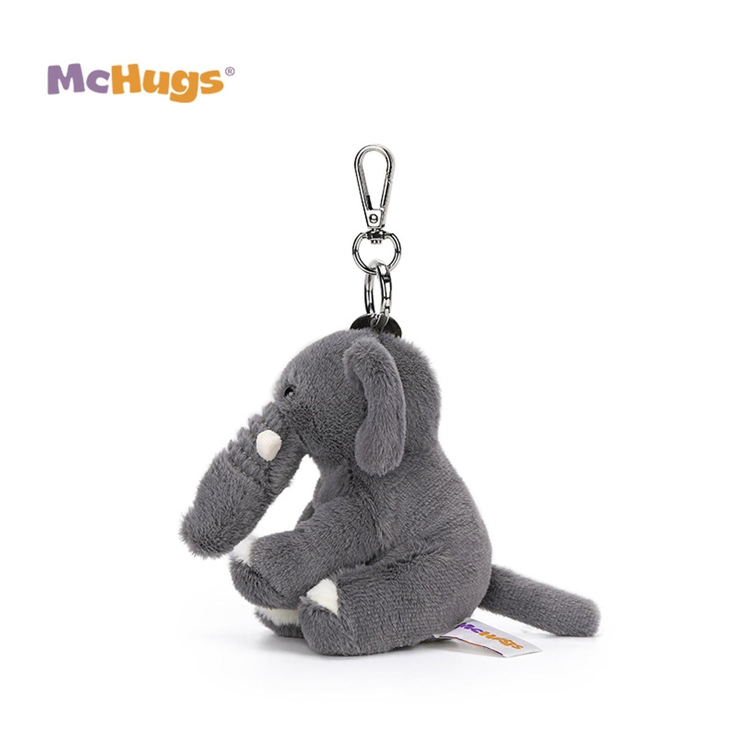 McHugs Wealthy Storm Elephant 4 Inch Plush Bag Charm