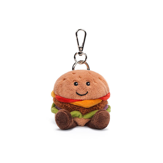 McHugs Juicy Cheese Burger 3 Inch Plush Bag Charm