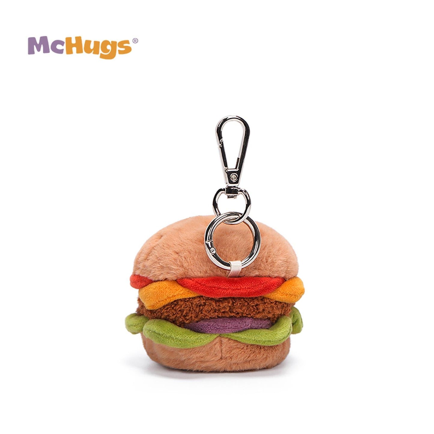 McHugs Juicy Cheese Burger 3 Inch Plush Bag Charm