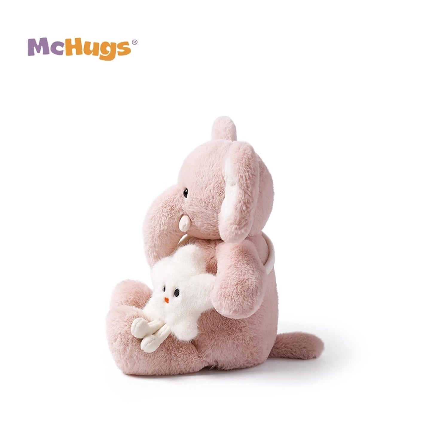 McHugs Pink Star Bag Elephant 10 Inch Plush Figure
