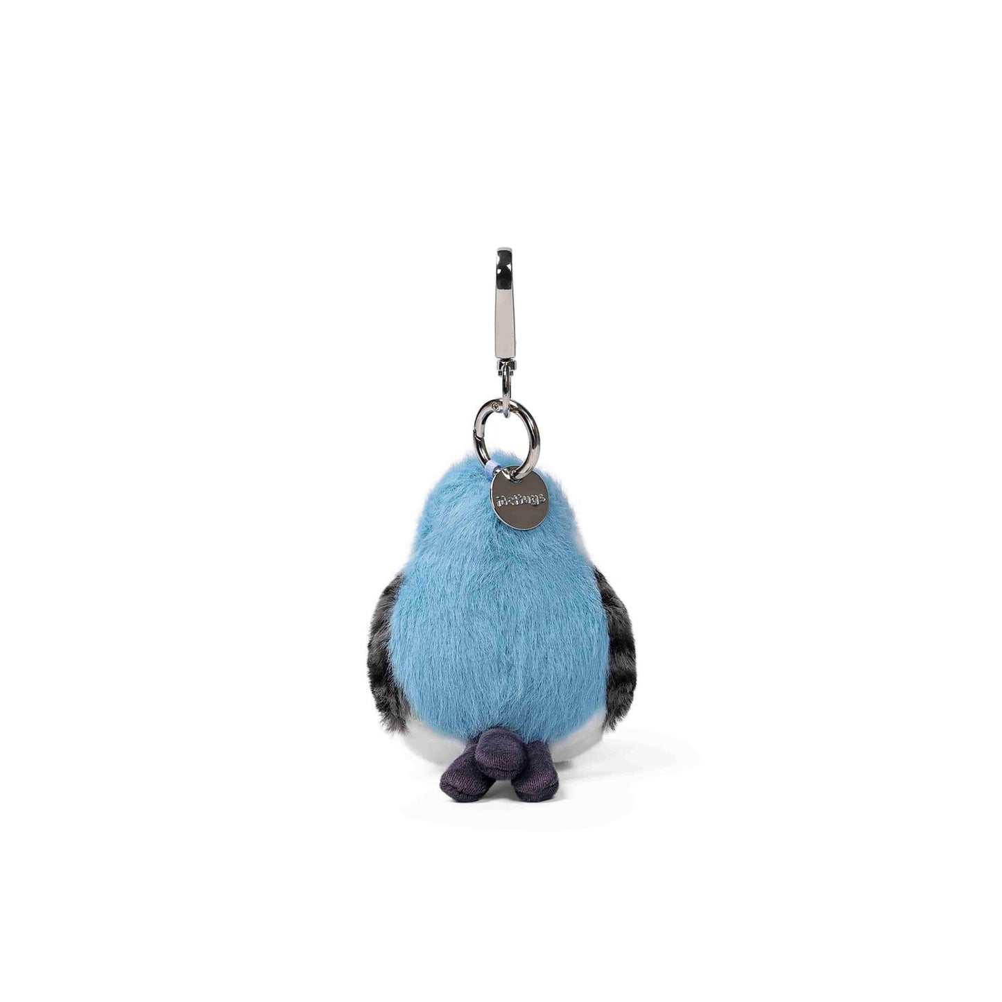 McHugs Silver-Throated Bushtit Bird 4 Inch Plush Bag Charm