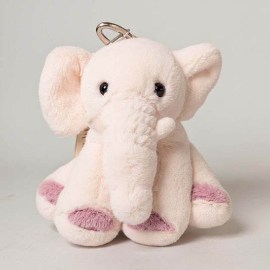 McHugs Wealthy Cream Elephant 4 Inch Plush Bag Charm