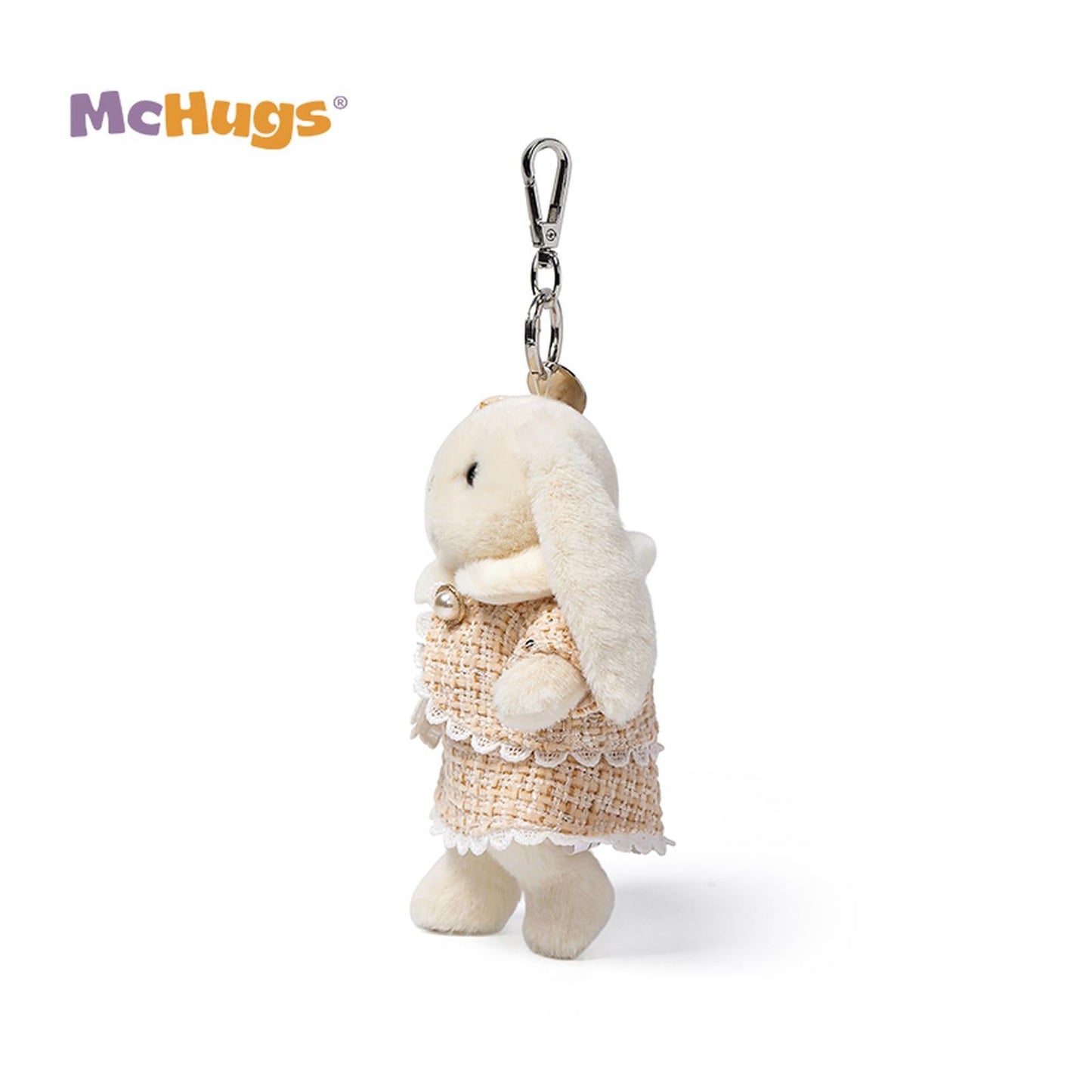 McHugs Yellow Twinset Smiling Leveret 6 Inch Plush Bag Charm