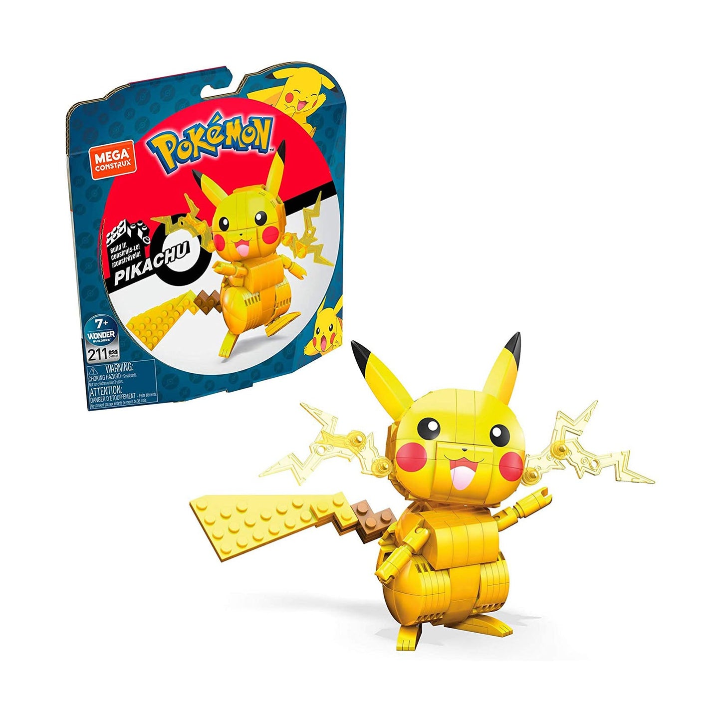 Mega Constux Pokemon Wonder Builders Pikachu Set