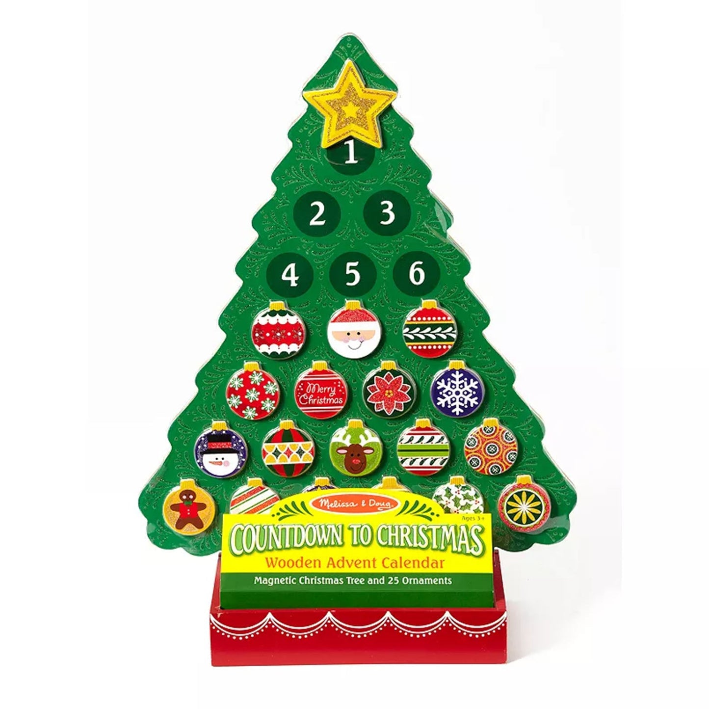 Melissa And Doug Countdown To Christmas Wooden Advent Calendar