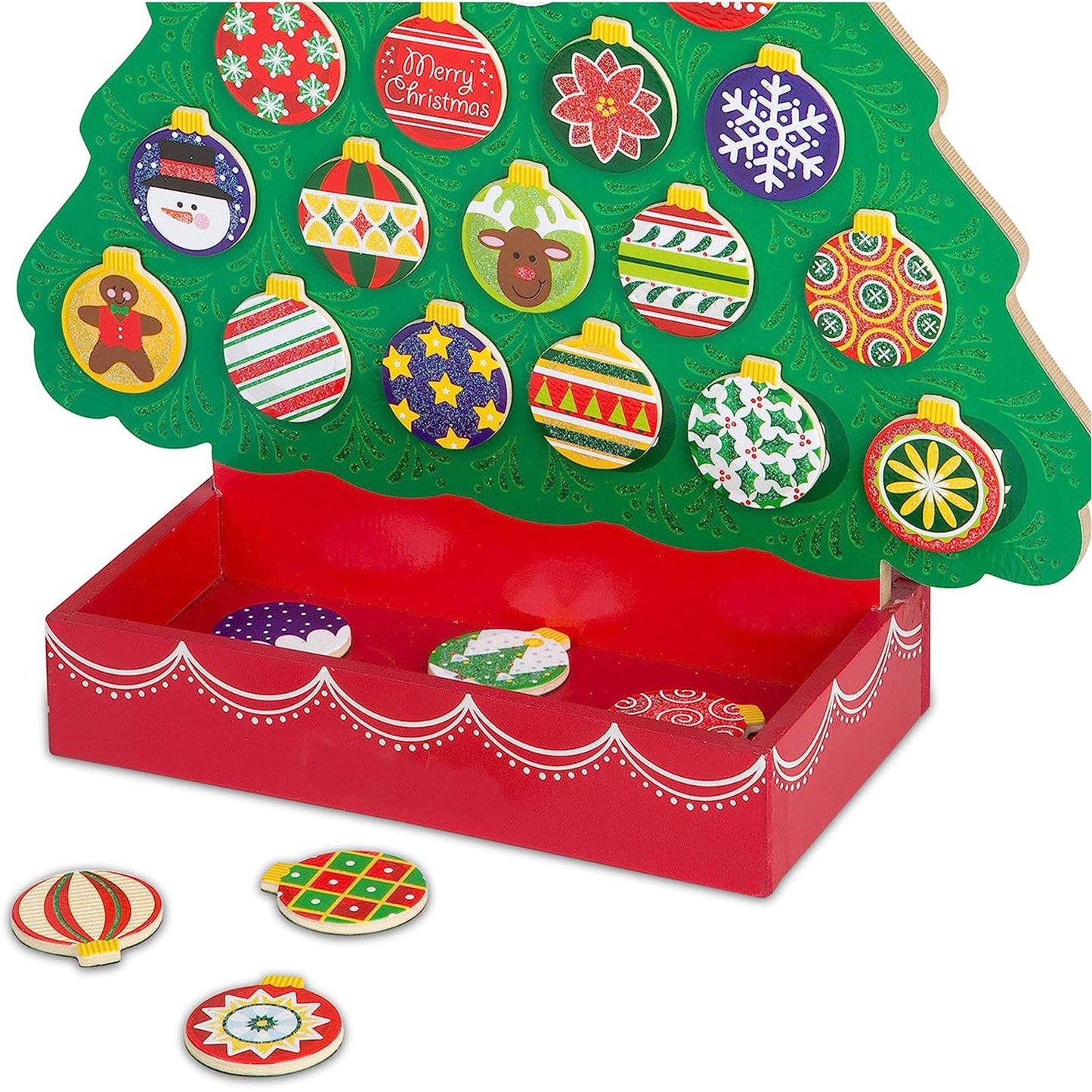 Melissa And Doug Countdown To Christmas Wooden Advent Calendar