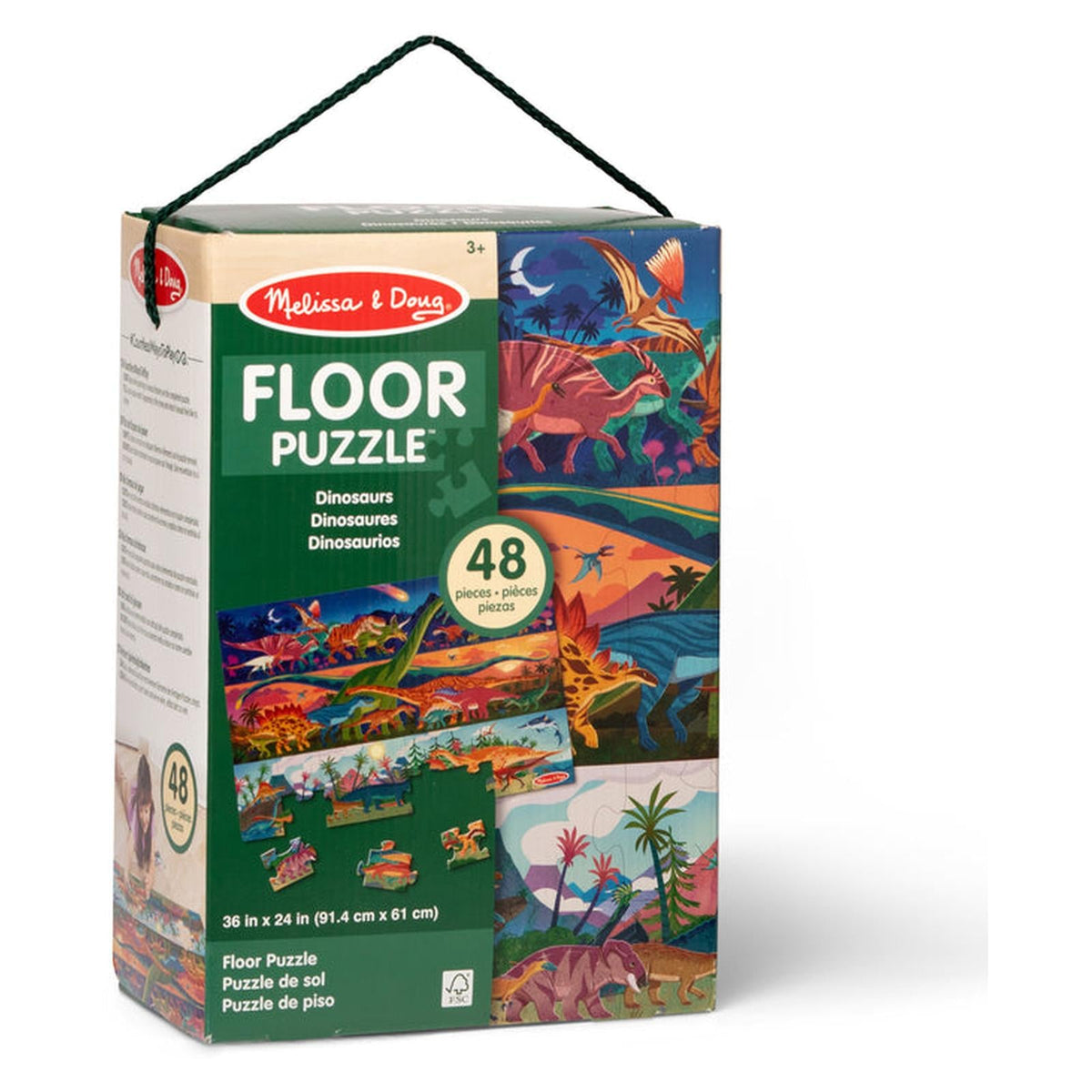 Melissa And Doug Dinosaurs 48 Piece Floor Puzzle