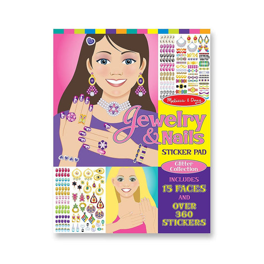 Melissa And Doug Jewelry And Nails Sticker Pad