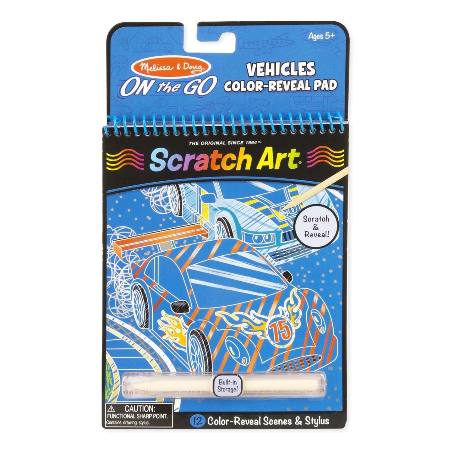 Melissa And Doug On The Go Scratch Art Vehicles Color Reveal Pad