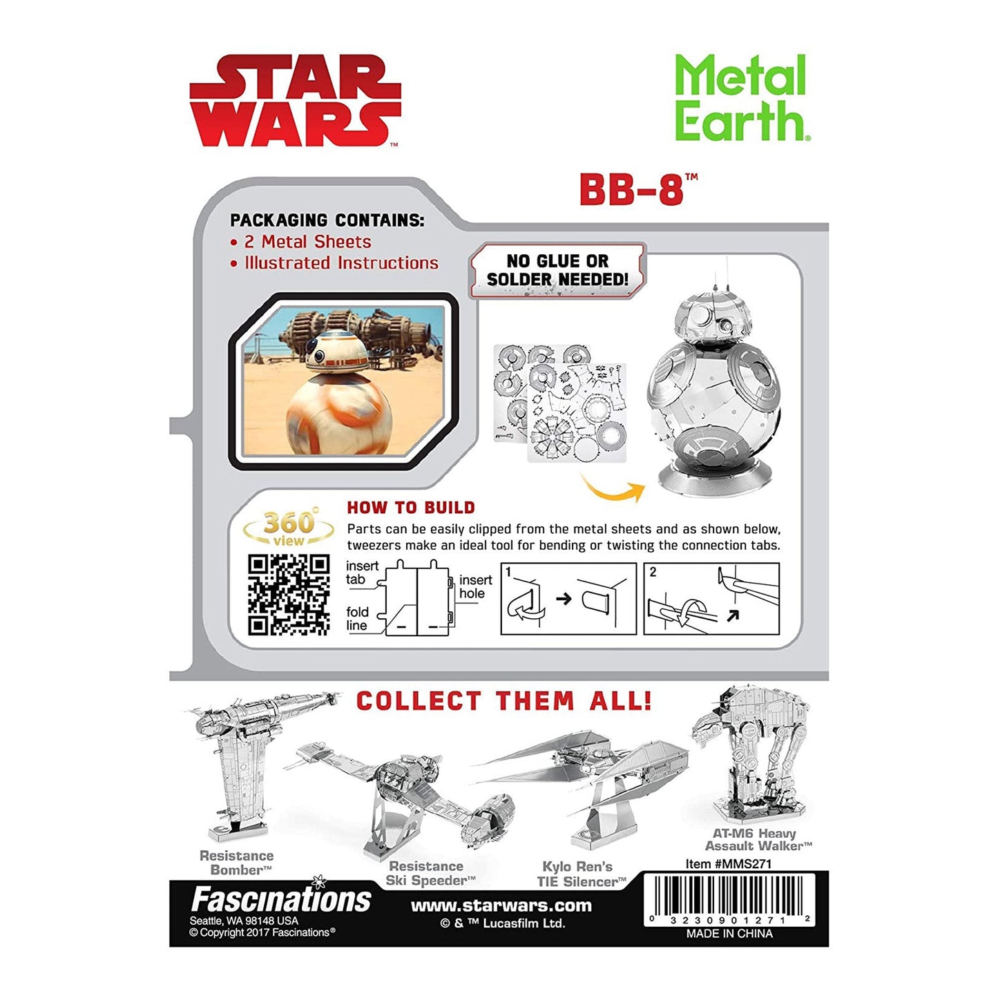 Metal Earth Star Wars BB-8 Model Kit