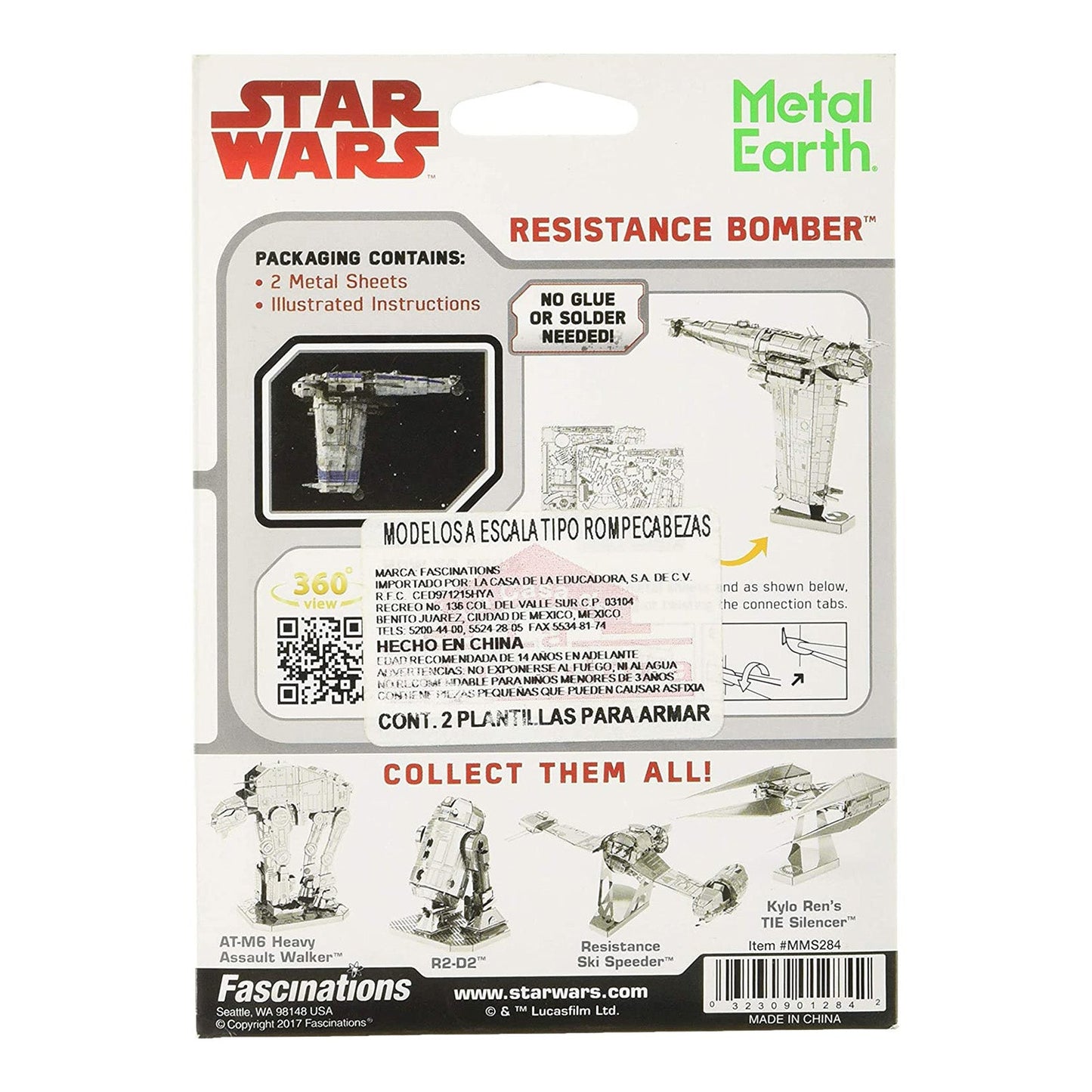 Metal Earth Star Wars Resistance Bomber Model Kit