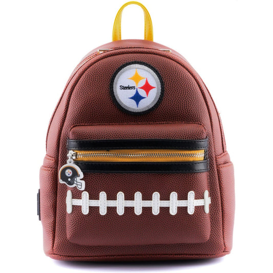 Loungefly NFL Pittsburgh Steelers Pigskin Logo Mini Backpack