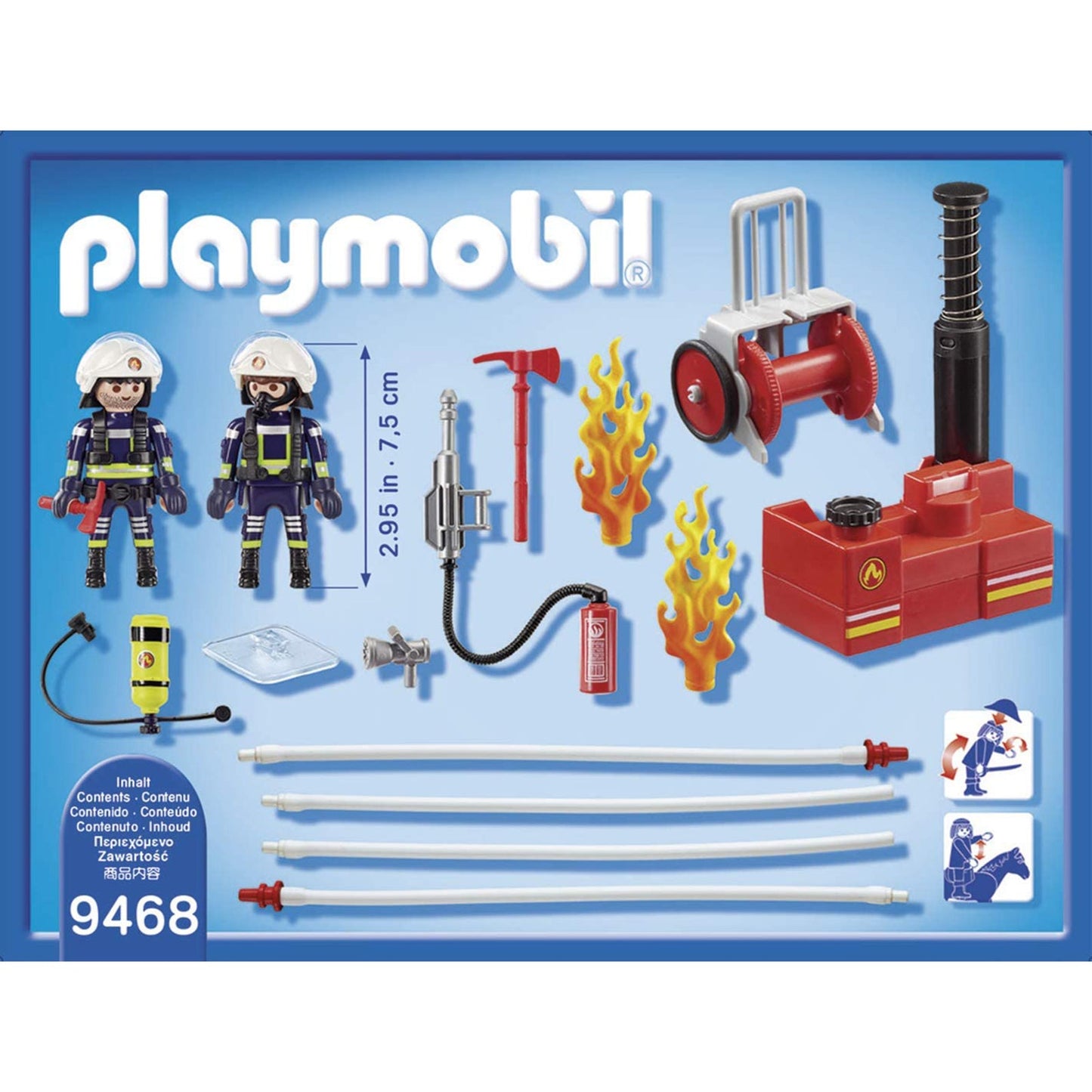 Playmobil City Action Firefighters With Water Pump Building Set 9468