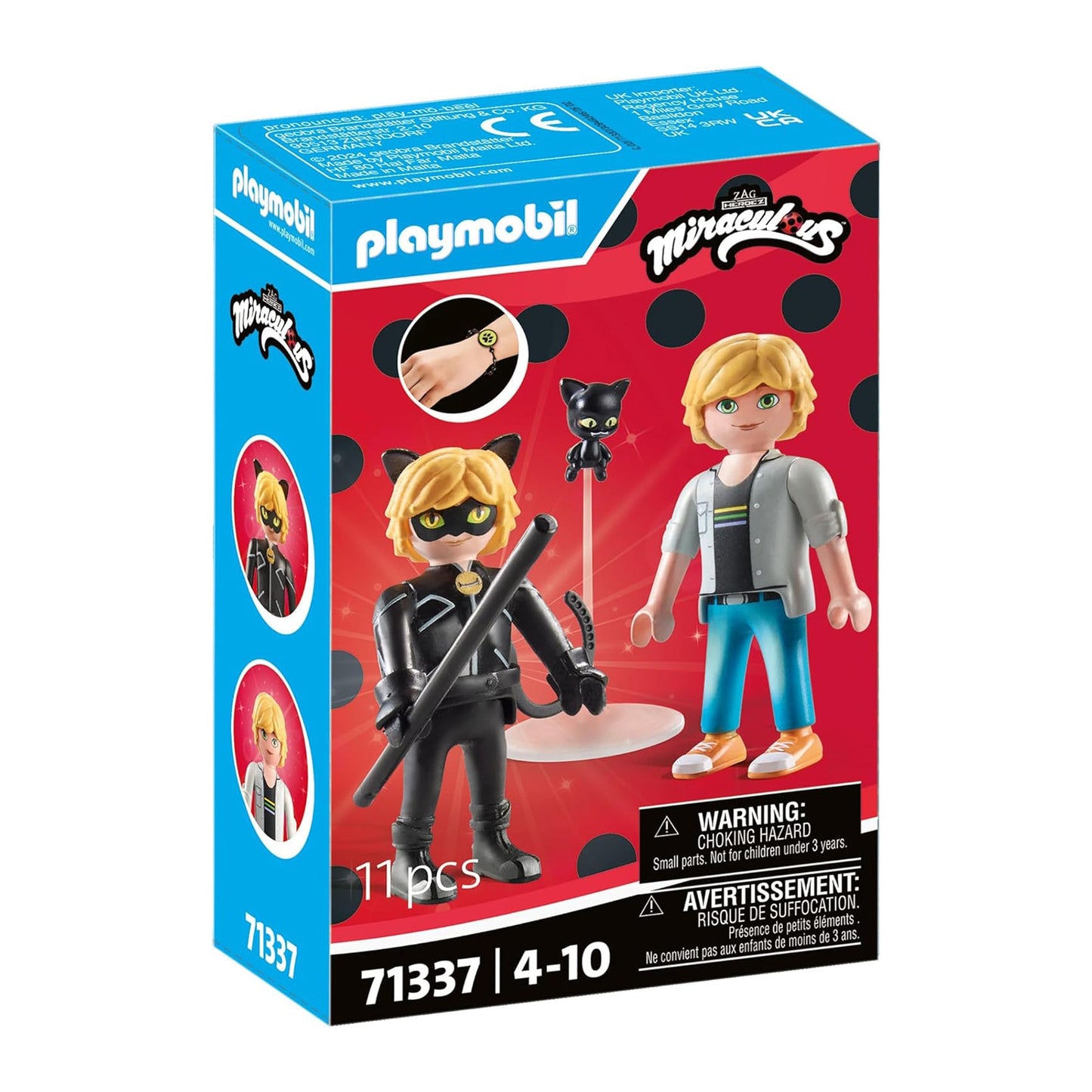 Playmobil Miraculous Adrien And Cat Noir Building Set 71337