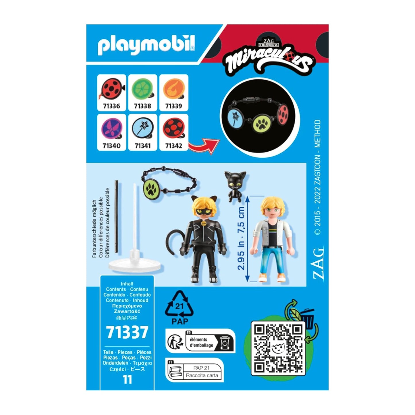 Playmobil Miraculous Adrien And Cat Noir Building Set 71337