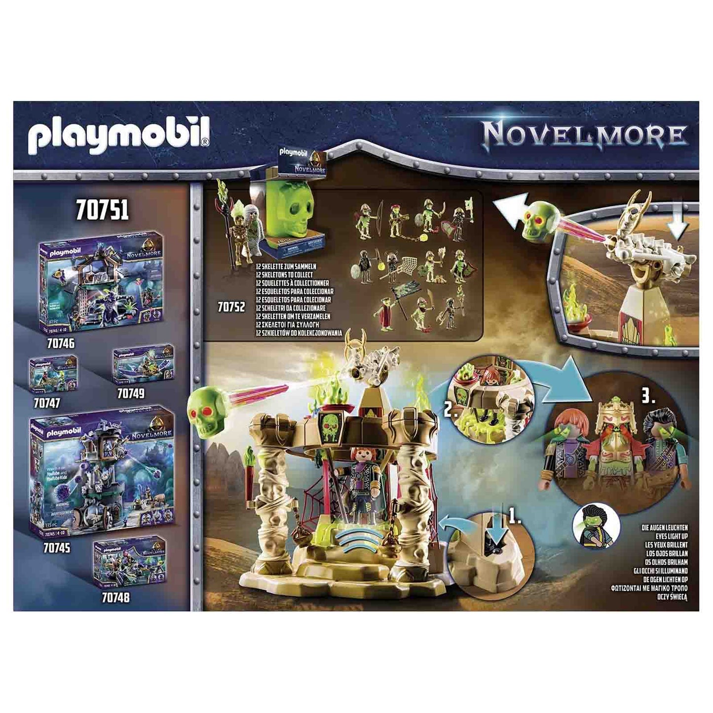 Playmobil Novelmore Sal'ahari Sands Skeleton Army Temple 70751