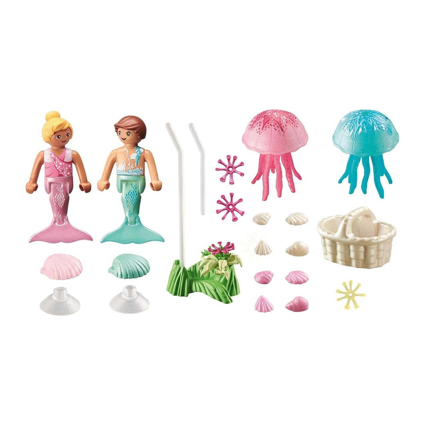 Playmobil Princess Magic Mermaid Children With Jellyfish Building Set 71504