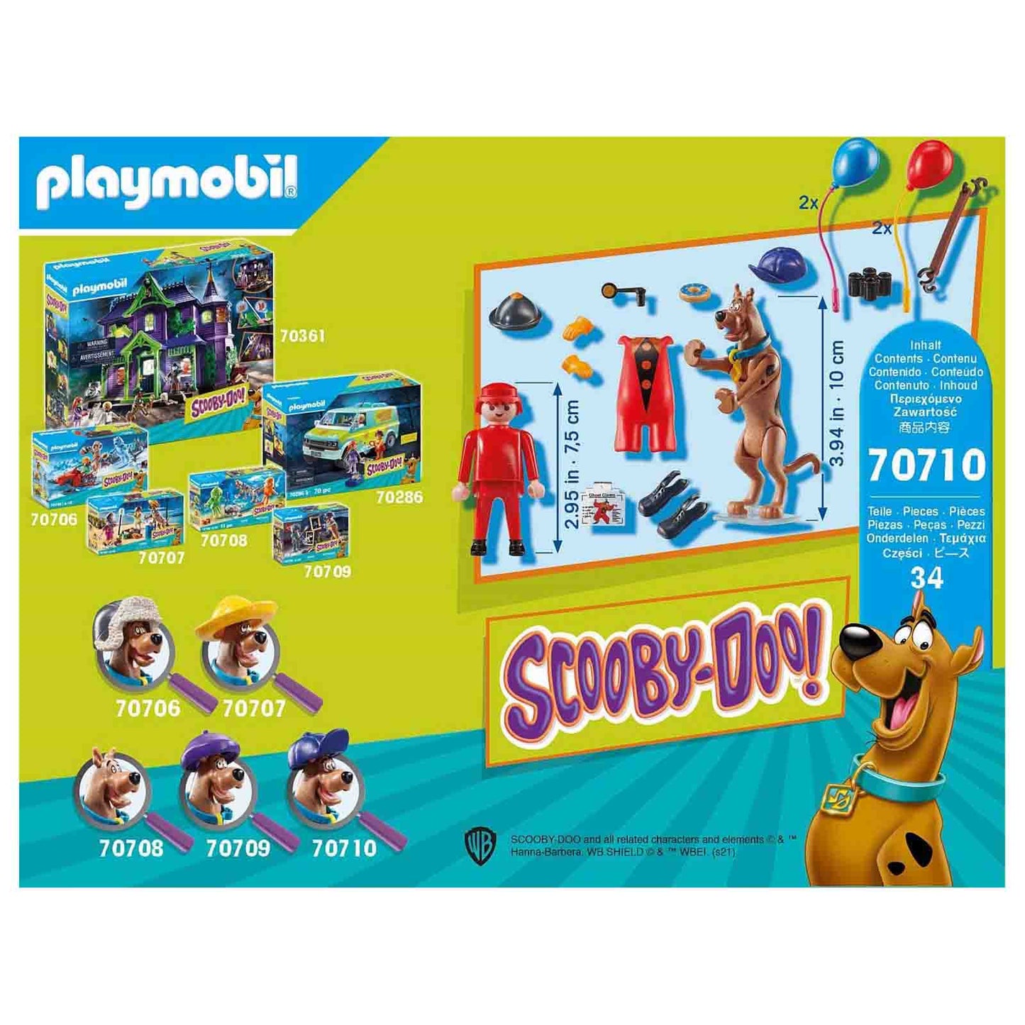 Playmobil Scooby-Doo! Adventure With Ghost Clown 70710