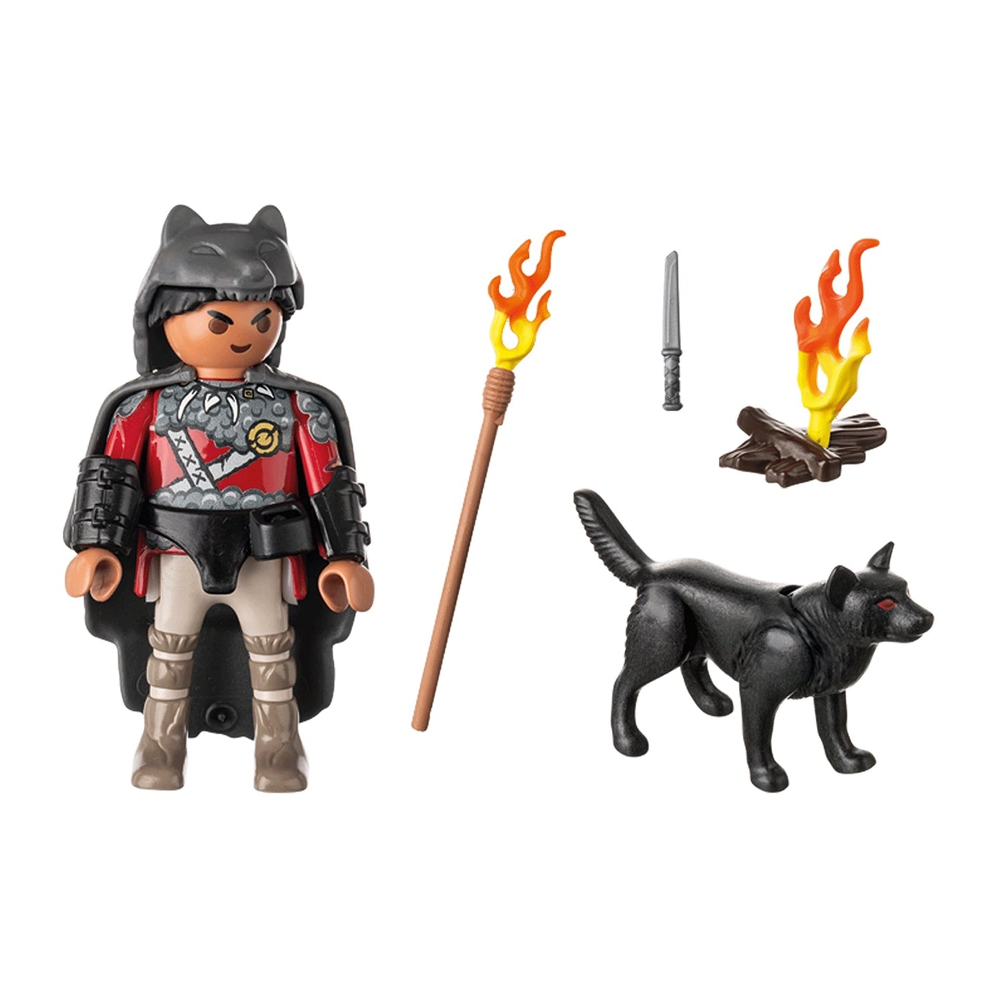 Playmobil Special Plus Warrior With Wolf Building Set 71482