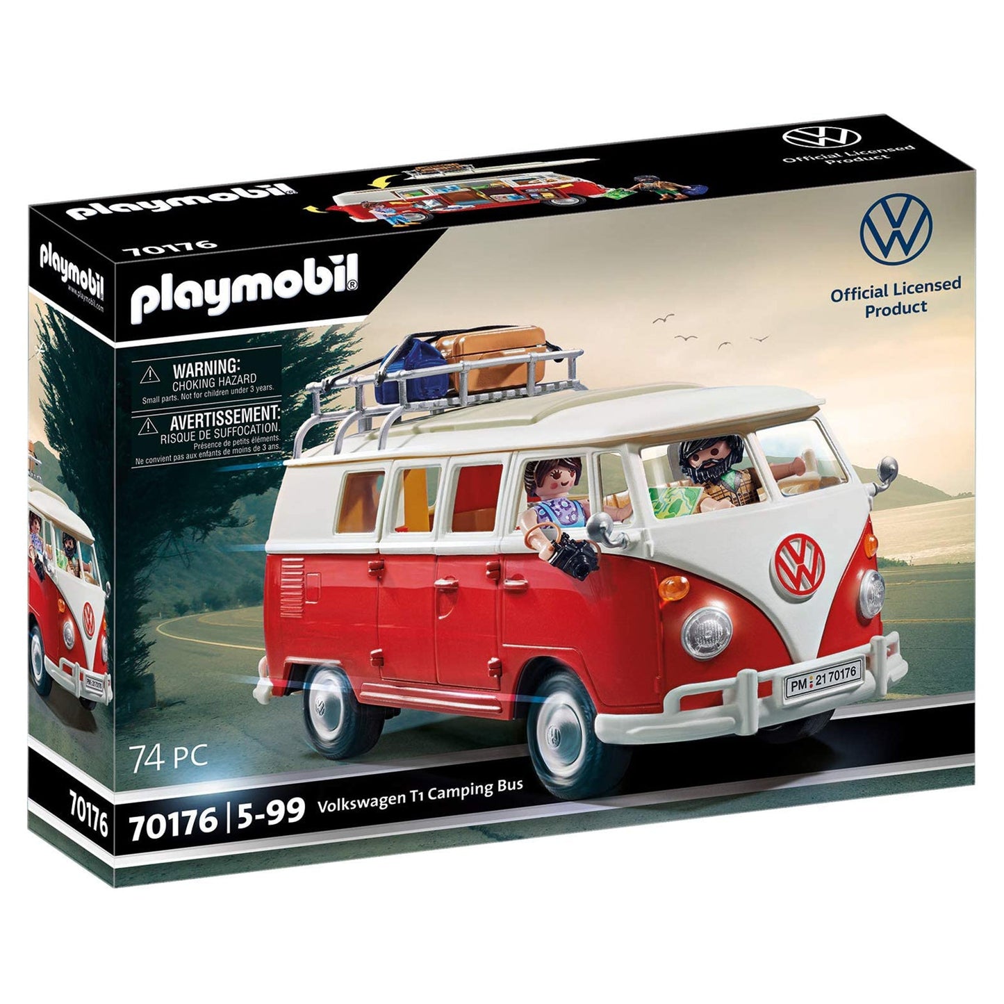 Playmobil Volkswagon T1 Camping Bus Building Set 70176