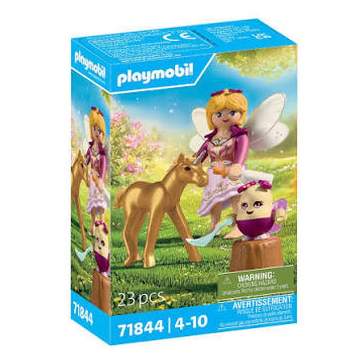Playmobil Golden Unicorn Foal With Fairy Building Set 71844