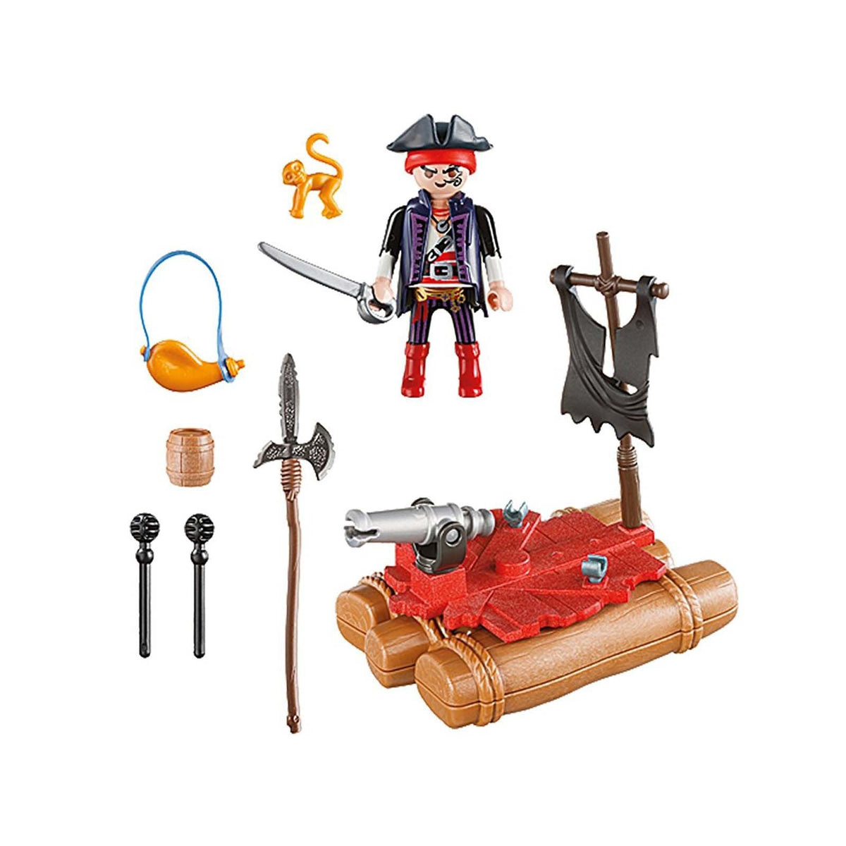 Playmobil Pirates Pirate Raft Carry Case Building Set 5655