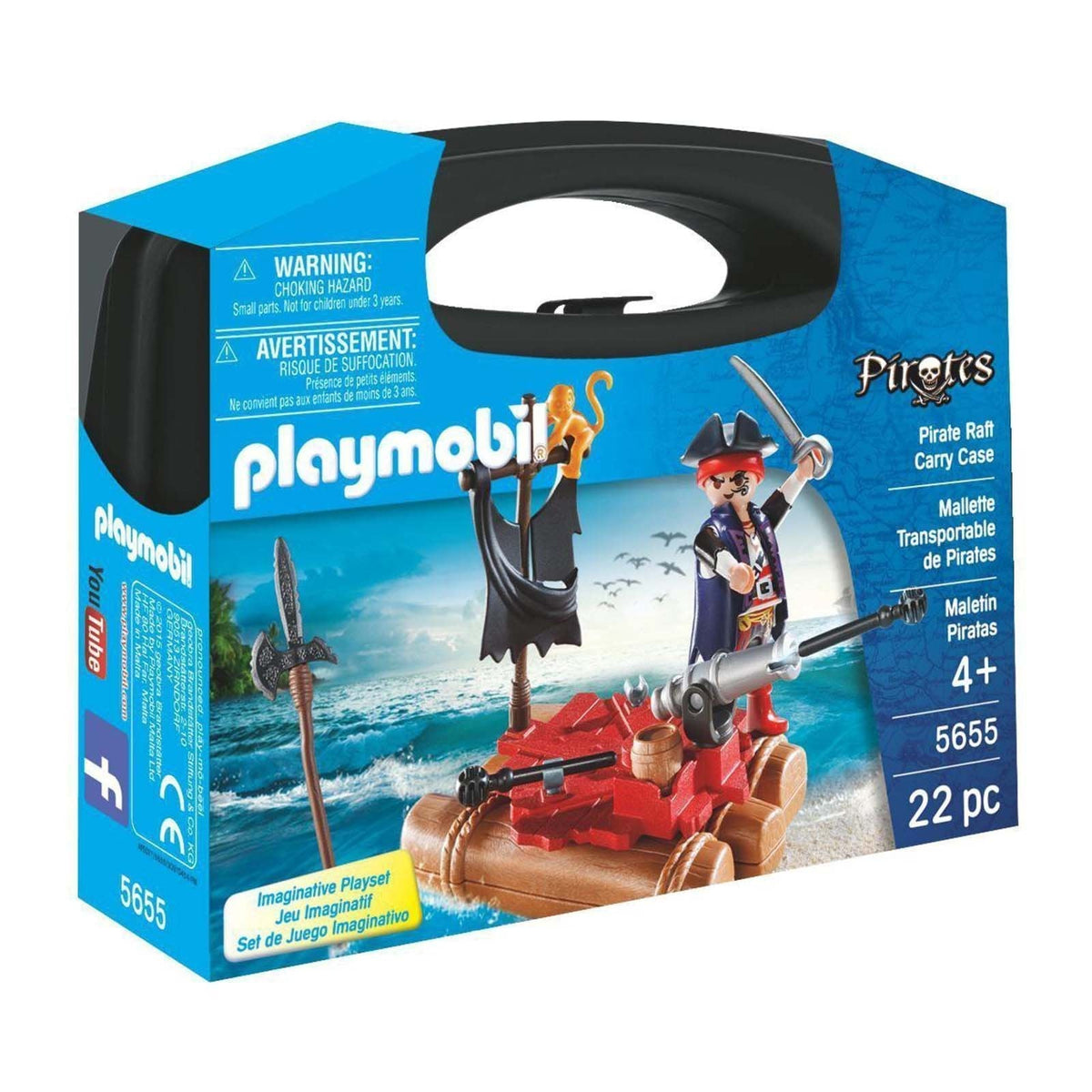 Playmobil Pirates Pirate Raft Carry Case Building Set 5655