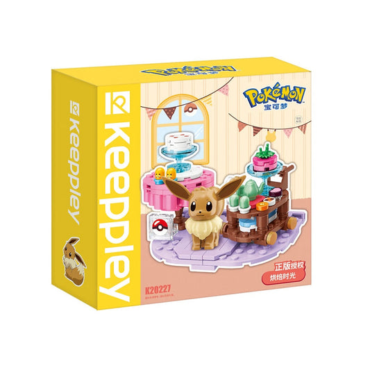 QMAN Keeppley Pokemon Eevee Baking Time Building Block Set