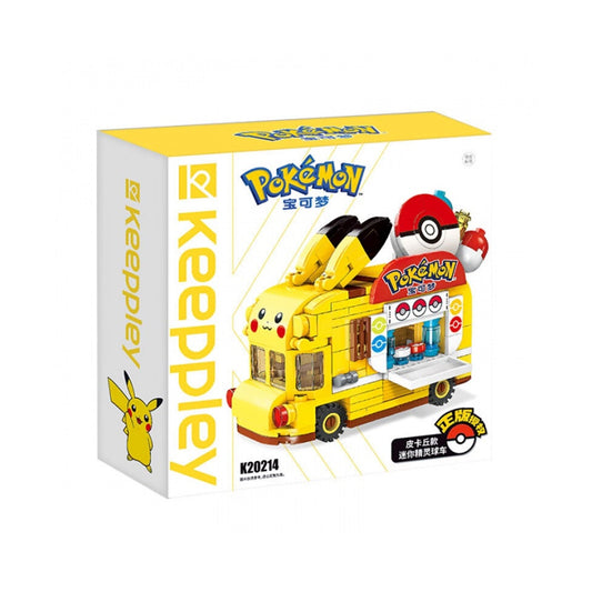 QMAN Keeppley Pokemon Pikachu Magic Car Building Block Set