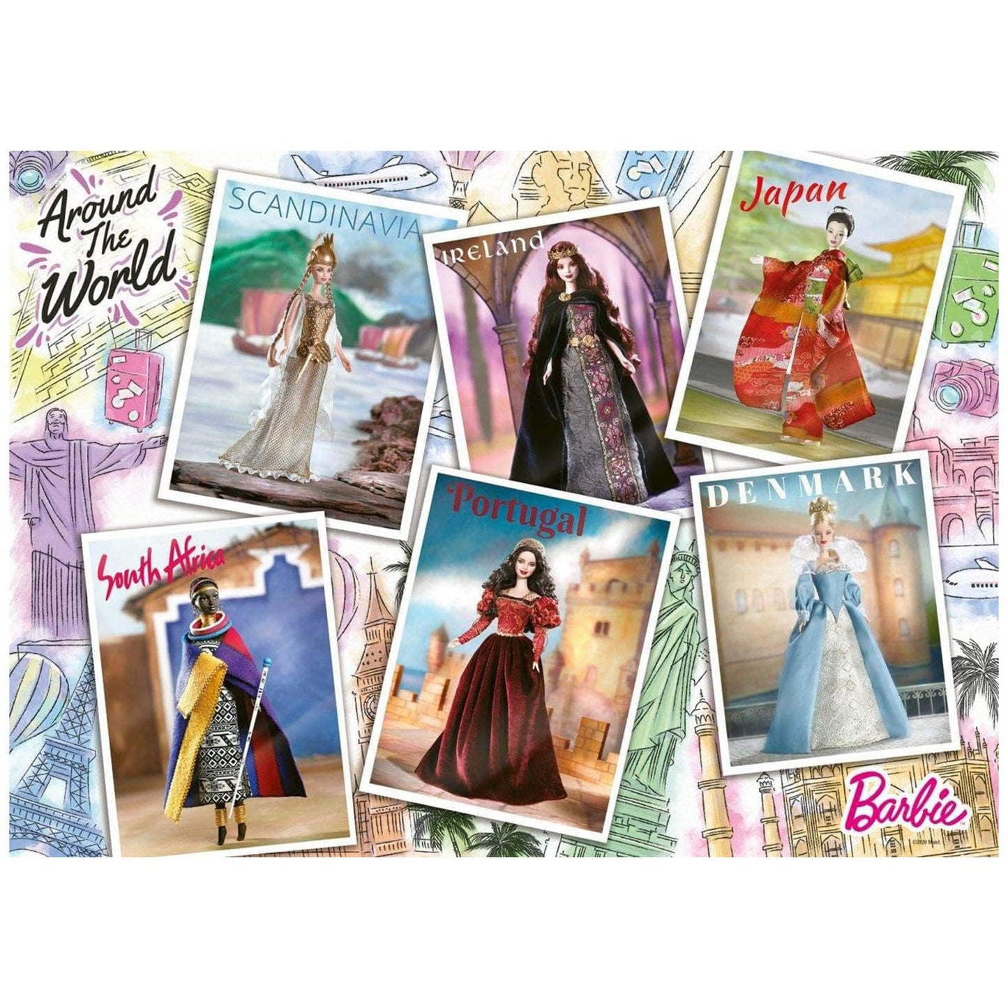 Ravensburger Barbie Around The World 1000 Piece Jigsaw Puzzle