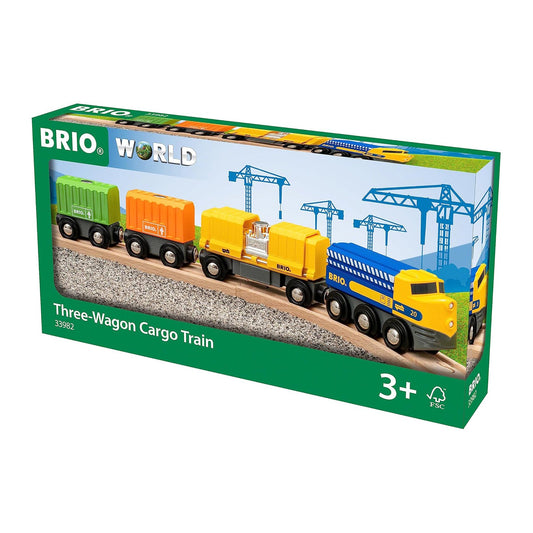 Ravensburger Brio Three Wagon Cargo Train Set