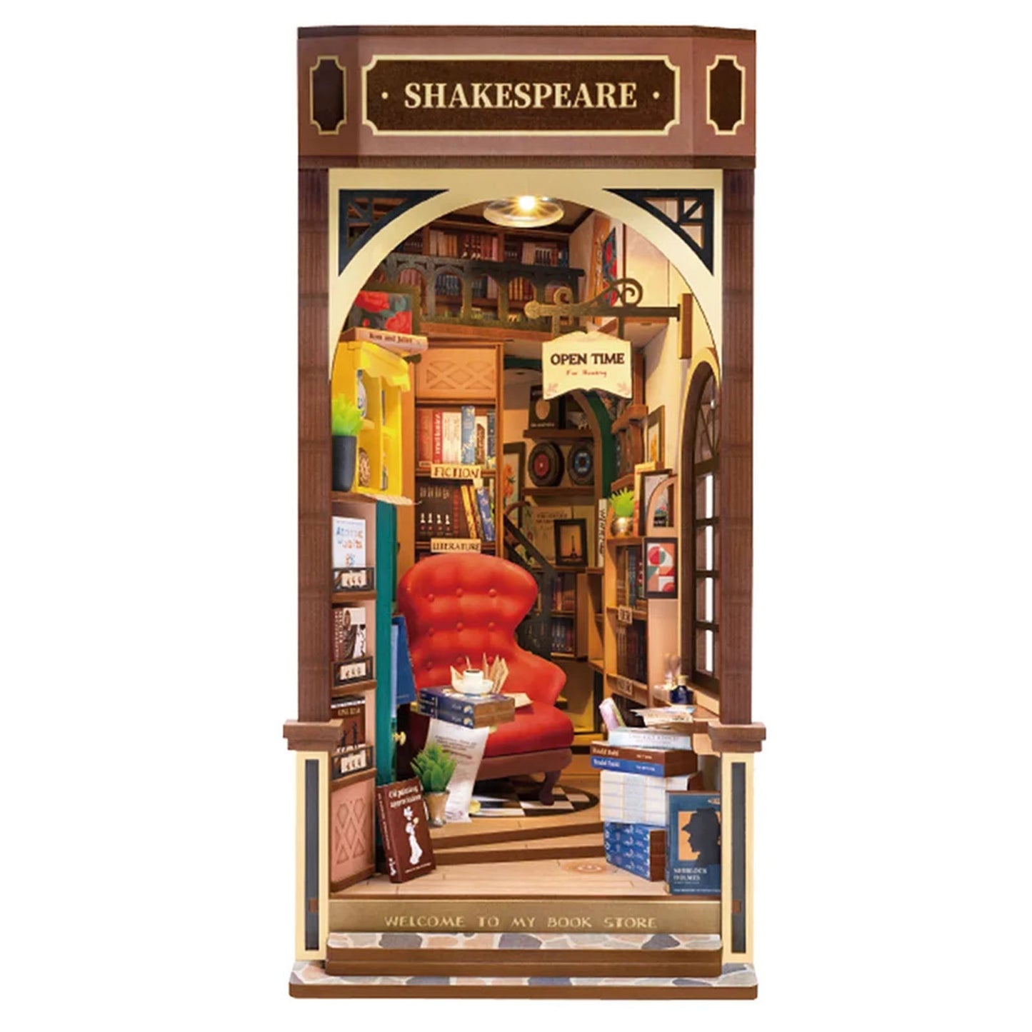 Robotime Rolife Booknook And Wonderland Book Store Building Set