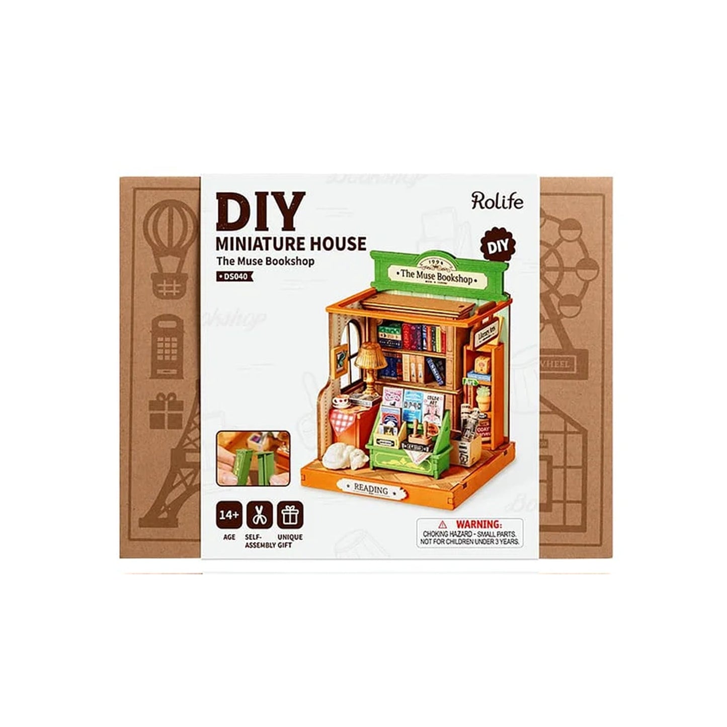 Robotime Rolife DIY Muse Bookshop Building Set